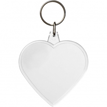 Logo trade promotional merchandise photo of: Combo heart-shaped keychain