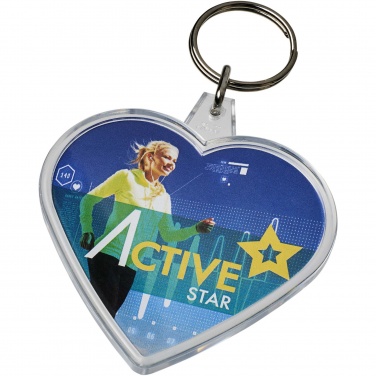 Logotrade promotional giveaway picture of: Combo heart-shaped keychain