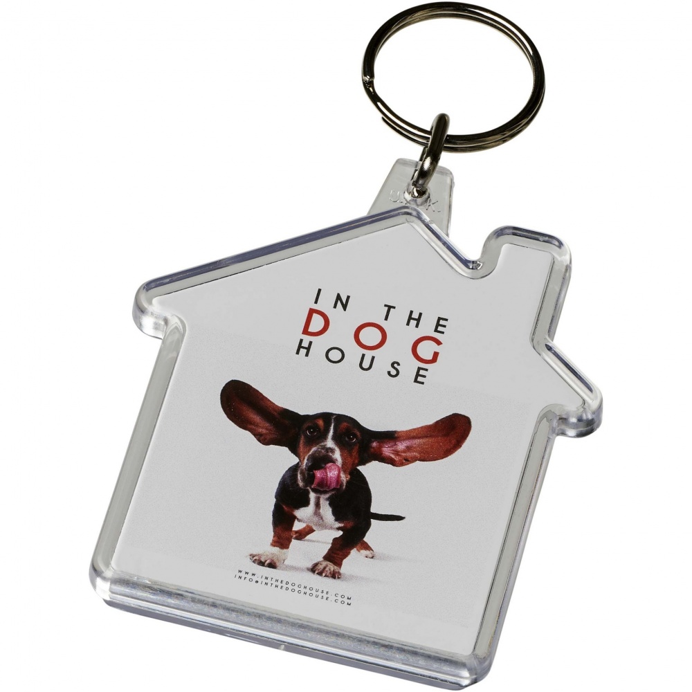 Logotrade advertising product picture of: Combo house-shaped keychain