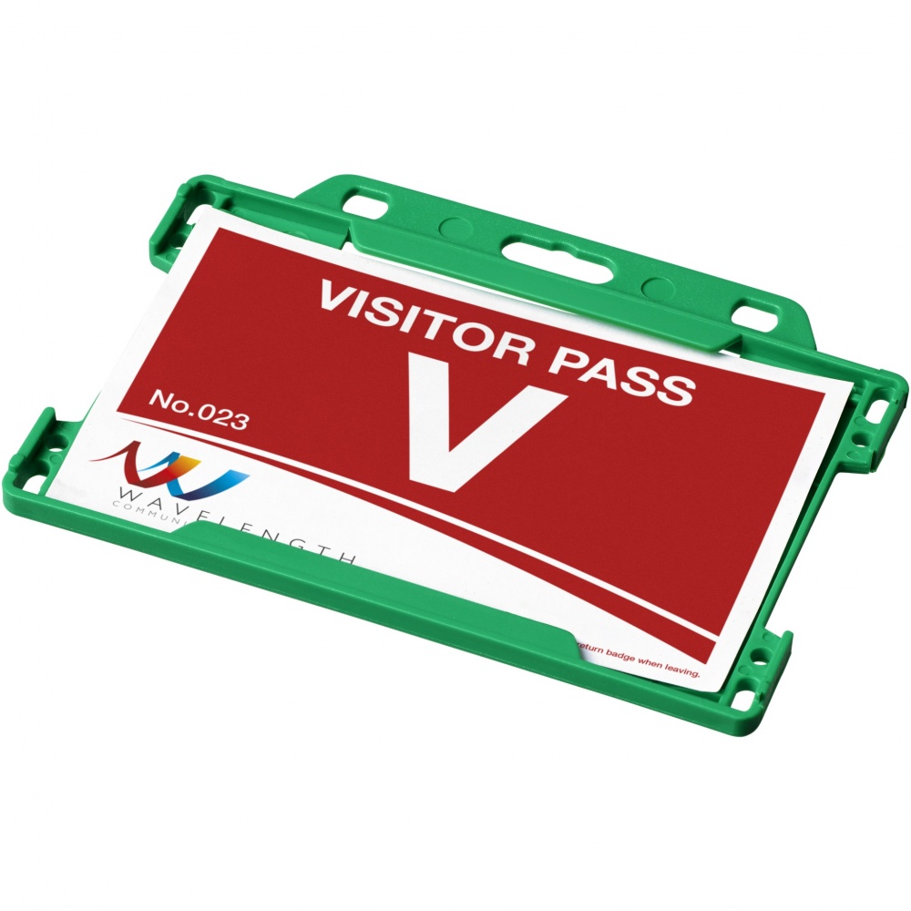 Logo trade corporate gift photo of: Vega plastic card holder