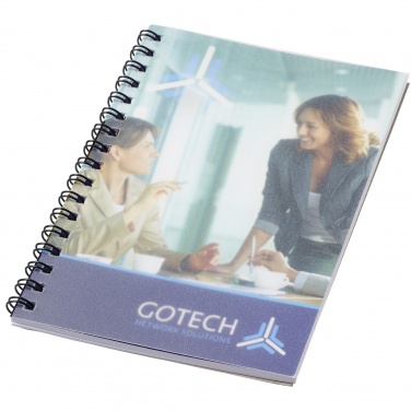 Logo trade business gifts image of: Desk-Mate® spiral A6 notebook PP cover