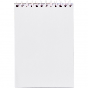 Logo trade promotional merchandise image of: Desk-Mate® spiral A6 notebook