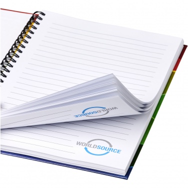Logo trade promotional gifts image of: Wire-o A5 notebook hard cover