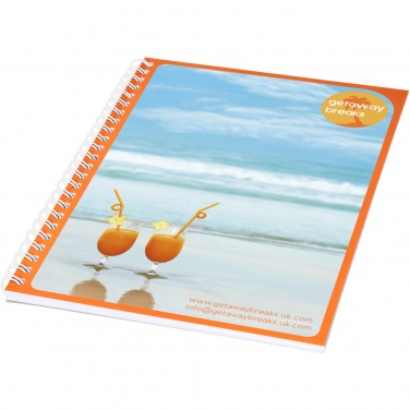 Logo trade promotional merchandise image of: Desk-Mate® A5 notebook synthetic cover