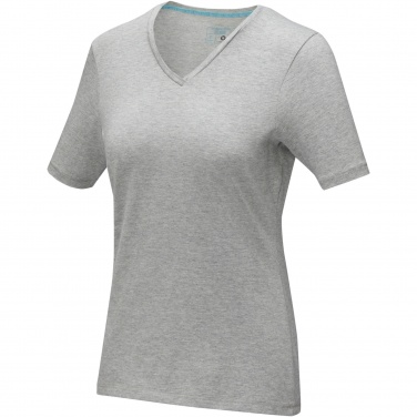 Logo trade business gift photo of: Kawartha short sleeve women's organic V-neck t-shirt