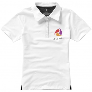 Logo trade promotional giveaways picture of: Markham short sleeve women's stretch polo