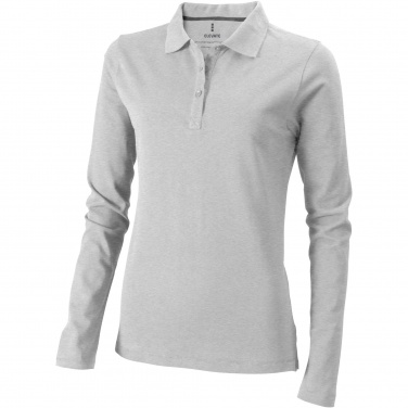 Logotrade promotional product picture of: Oakville long sleeve women's polo