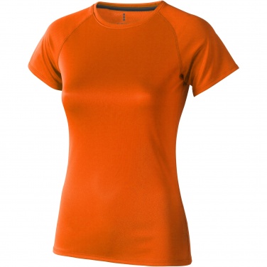 Logo trade promotional giveaways image of: Niagara short sleeve women's cool fit t-shirt