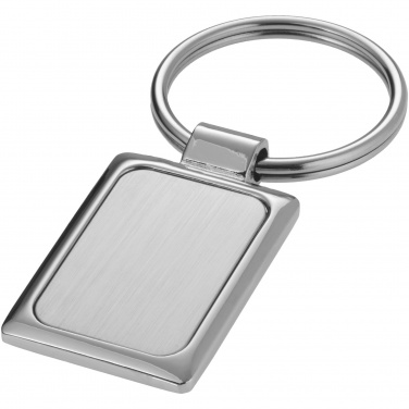 Logotrade promotional products photo of: Sergio rectangular metal keychain