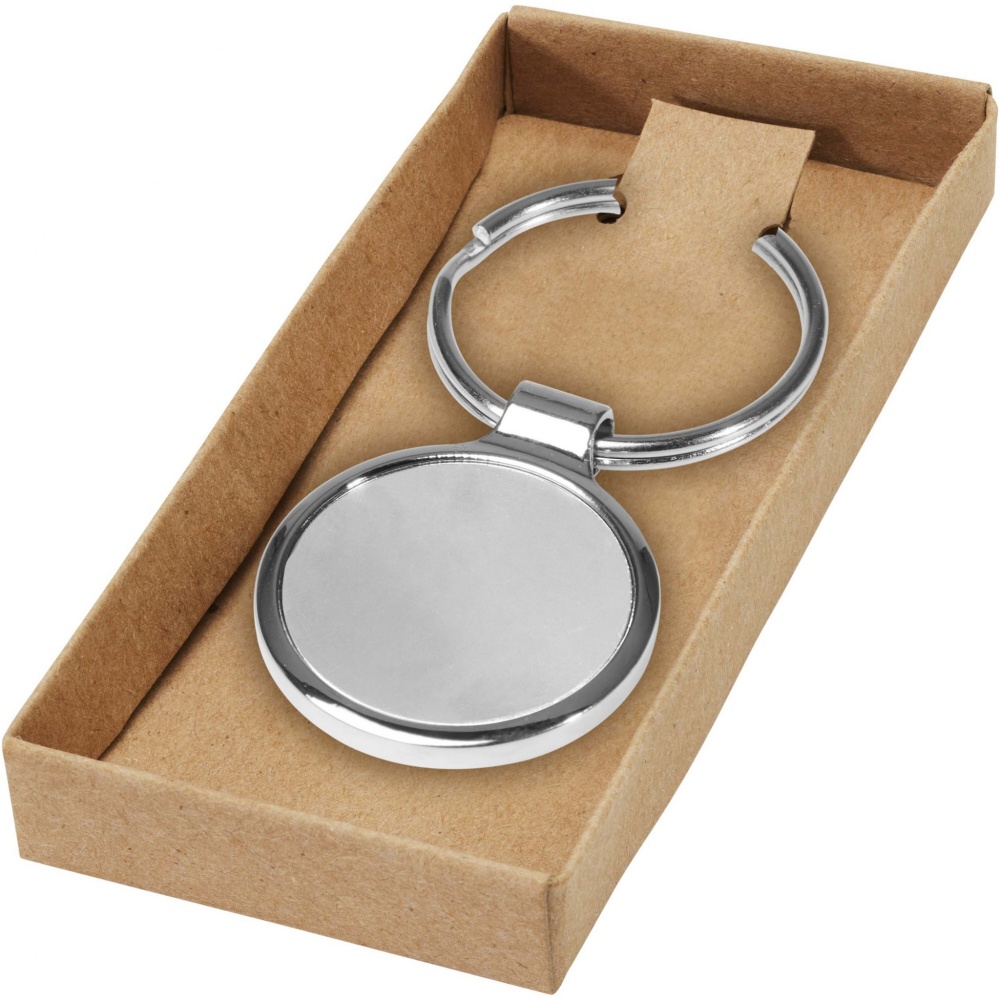 Logo trade corporate gifts picture of: Orlene round keychain