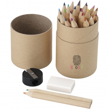 Logo trade advertising products image of: Woodby 26-piece coloured pencil set