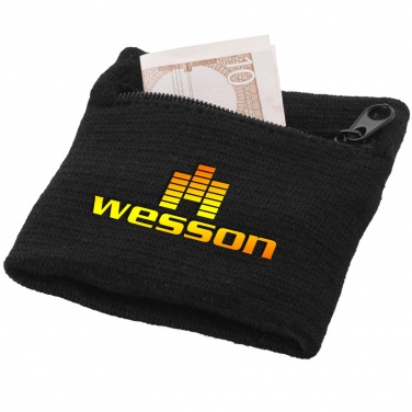 Logotrade promotional item picture of: Brisky performance wristband with zippered pocket