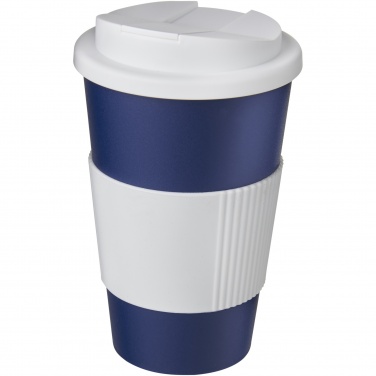 Logo trade promotional product photo of: Americano® 350 ml tumbler with grip & spill-proof lid