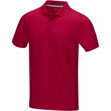 Logo trade promotional merchandise photo of: Graphite short sleeve men’s organic polo