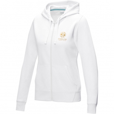Logo trade promotional giveaway photo of: Ruby women’s organic recycled full zip hoodie