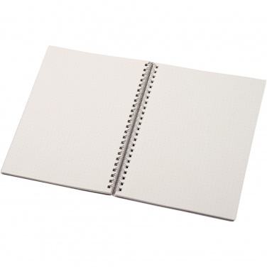 Logo trade promotional merchandise picture of: Bianco A5 size wire-o notebook