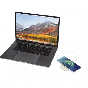 Logo trade advertising product photo of: Naka 5W wheat straw wireless charging pad