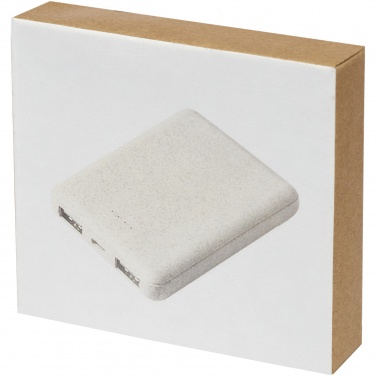 Logotrade promotional gifts photo of: Asama 5000 mAh wheat straw power bank
