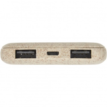 Logo trade promotional products image of: Asama 5000 mAh wheat straw power bank
