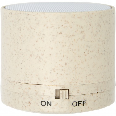 Logotrade promotional products photo of: Kikai wheat straw Bluetooth® speaker
