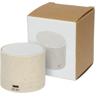 Logo trade promotional items picture of: Kikai wheat straw Bluetooth® speaker