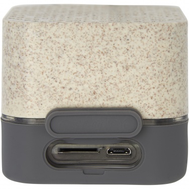 Logo trade promotional giveaway photo of: Aira wheat straw Bluetooth® speaker