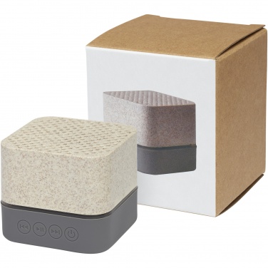 Logo trade corporate gift photo of: Aira wheat straw Bluetooth® speaker