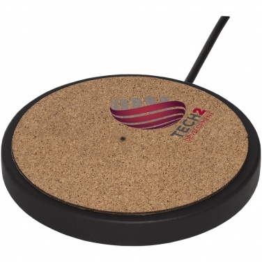 Logotrade business gift image of: Kivi 10W limestone/cork wireless charging pad