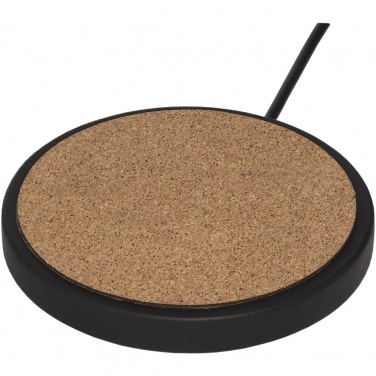 Logotrade promotional giveaway picture of: Kivi 10W limestone/cork wireless charging pad