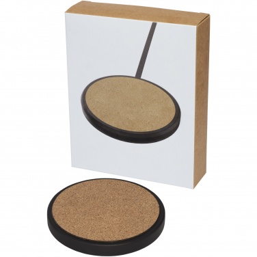 Logotrade promotional products photo of: Kivi 10W limestone/cork wireless charging pad