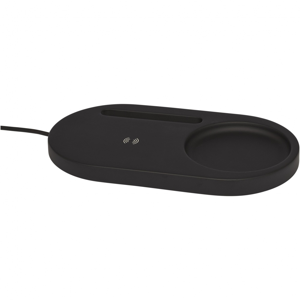 Logo trade advertising products picture of: Klip 5W wireless charging desk organizer