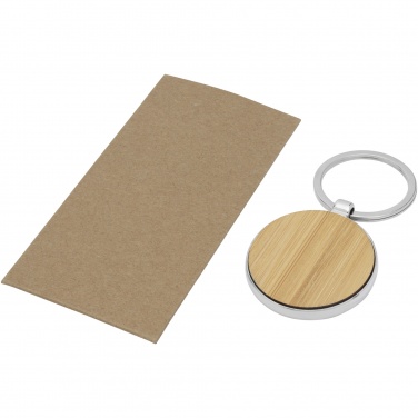 Logotrade promotional item image of: Nino bamboo round keychain
