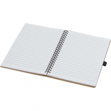 Logotrade business gifts photo of: Cobble A5 wire-o recycled cardboard notebook with stone paper