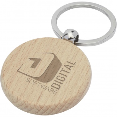 Logotrade promotional gifts photo of: Giovanni beech wood round keychain