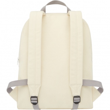 Logo trade promotional products picture of: Pheebs 450 g/m² recycled cotton and polyester backpack 10L