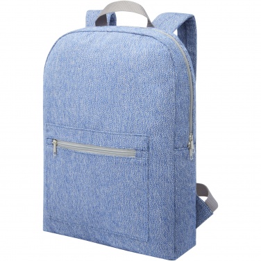 Logo trade promotional item photo of: Pheebs 450 g/m² recycled cotton and polyester backpack 10L