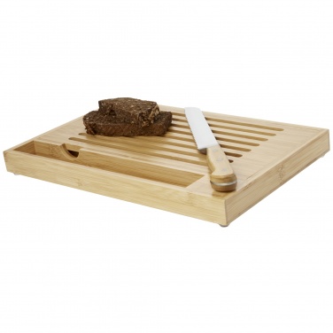 Logotrade promotional item image of: Pao bamboo cutting board with knife