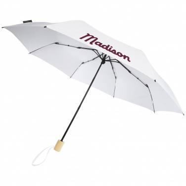 Logo trade corporate gifts picture of: Birgit 21'' foldable windproof recycled PET umbrella