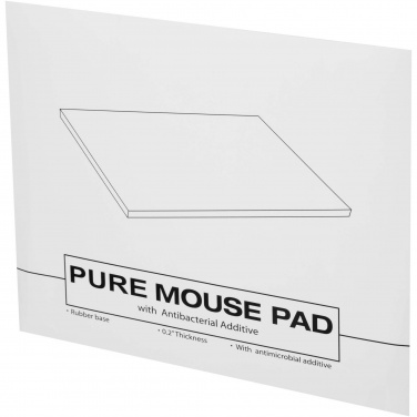 Logo trade promotional giveaway photo of: Pure mouse pad with antibacterial additive