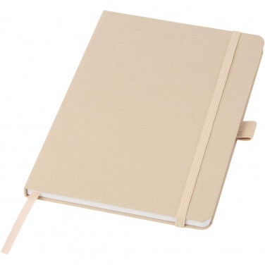 Logo trade promotional merchandise image of: Honua A5 recycled paper notebook with recycled PET cover