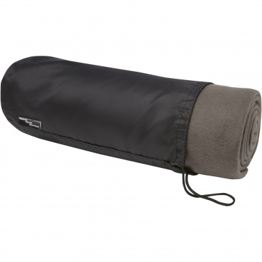 Logo trade business gifts image of: Willow GRS RPET polar fleece blanket