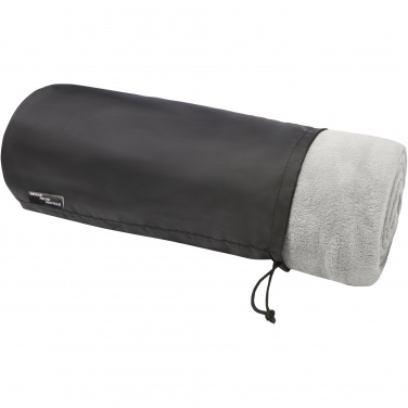 Logo trade advertising products image of: Lily GRS certified RPET coral fleece blanket