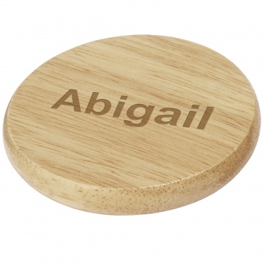 Logo trade promotional products picture of: Scoll wooden coaster with bottle opener