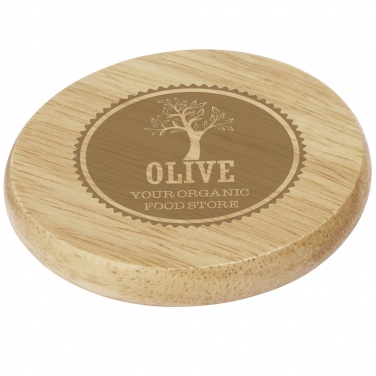 Logotrade promotional item picture of: Scoll wooden coaster with bottle opener