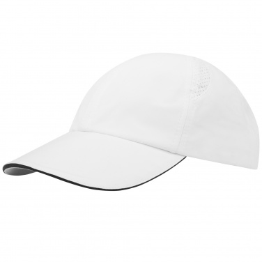 Logo trade business gifts image of: Morion 6 panel GRS recycled cool fit sandwich cap