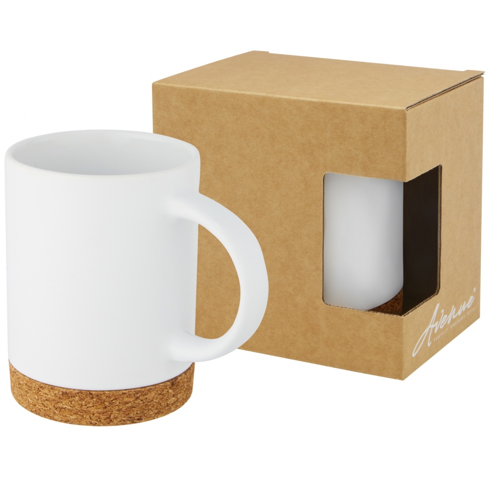 Logo trade advertising products picture of: Neiva 425 ml ceramic mug with cork base