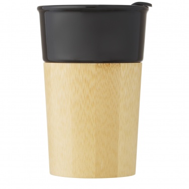 Logotrade advertising product image of: Pereira 320 ml porcelain mug with bamboo outer wall