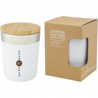 Logotrade promotional product image of: Lagan 300 ml stainless steel tumbler with bamboo lid