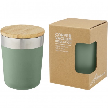 Logotrade corporate gifts photo of: Lagan 300 ml stainless steel tumbler with bamboo lid