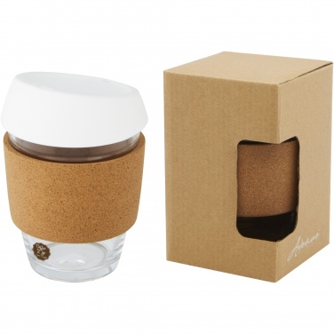 Logotrade promotional items photo of: Lidan 360 ml borosilicate glass tumbler with silicone lid